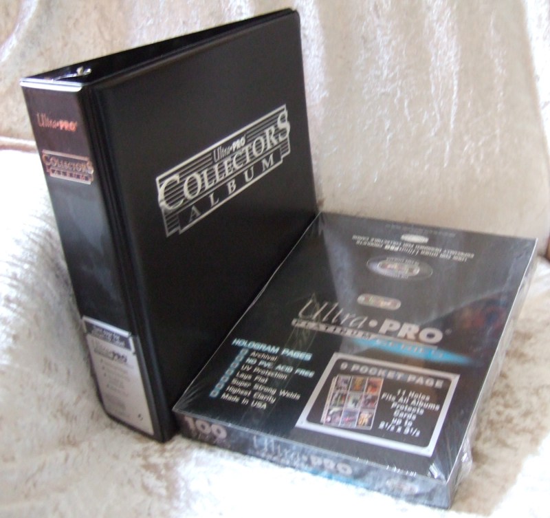 Ultra Pro Collectors Album + 100 9 Pocket Pages Platinum YuGiOh Magic